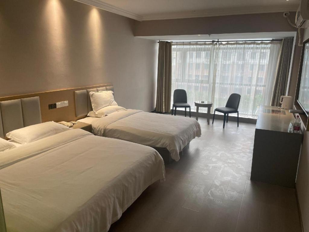Greentree Inn Jiangsu Nantong Qidong Bus Station Express Hotel Hexingzhen Eksteriør billede